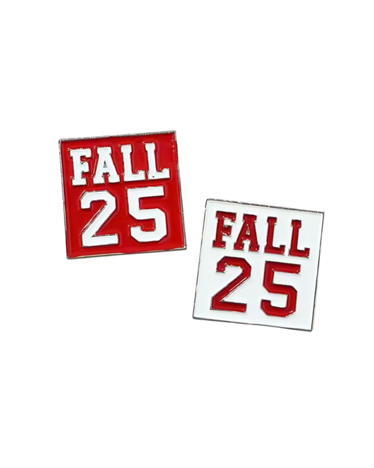 Fall 25 Pin - Red and White