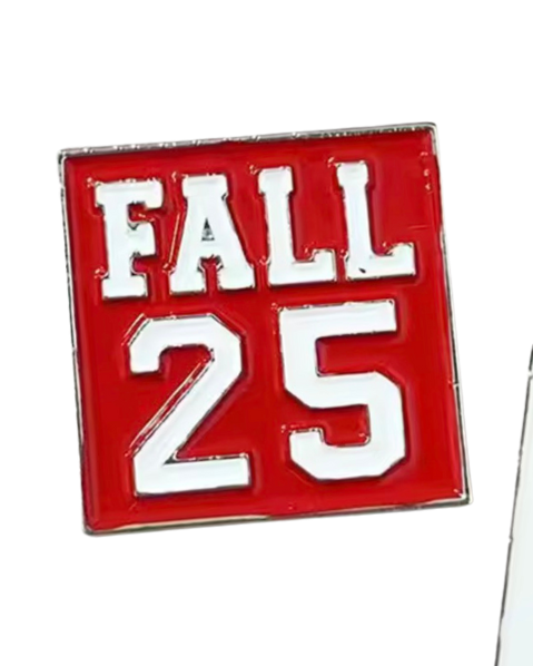 Fall 25 Pin - Red and White