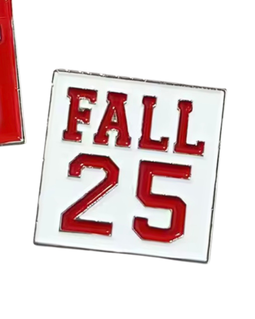 Fall 25 Pin - Red and White