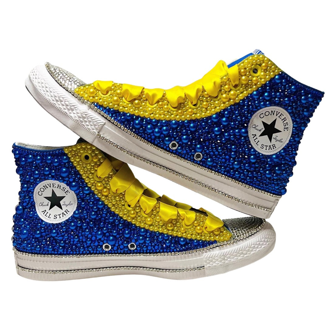 Custom Sigma Sorority High Top Canvas Sneakers