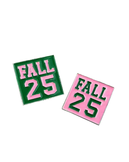 Fall 25 Pin - Pink and Green
