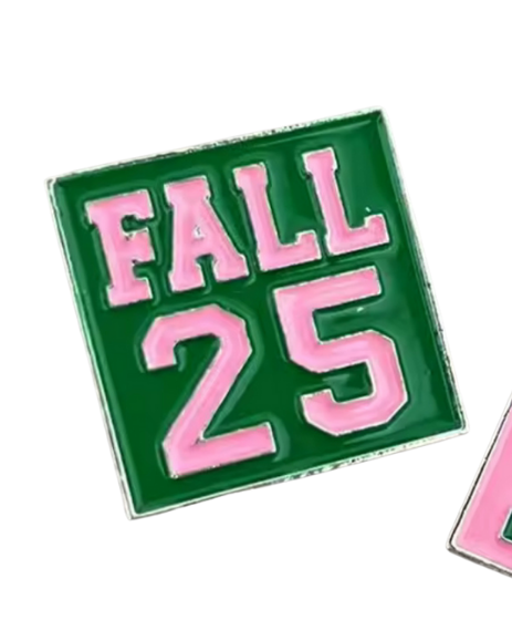Fall 25 Pin - Pink and Green