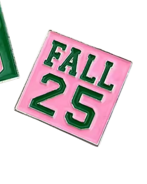 Fall 25 Pin - Pink and Green