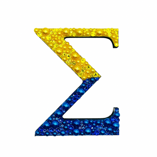 Bedazzled Decorative 4in Standing Sigma