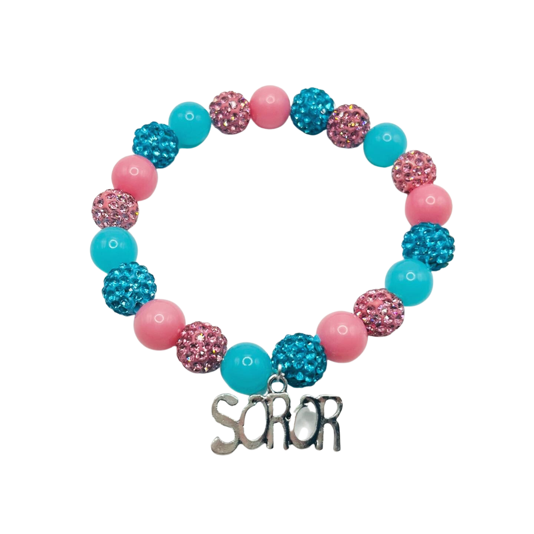 GPhiD Sparkly Soror Charm Bracelet