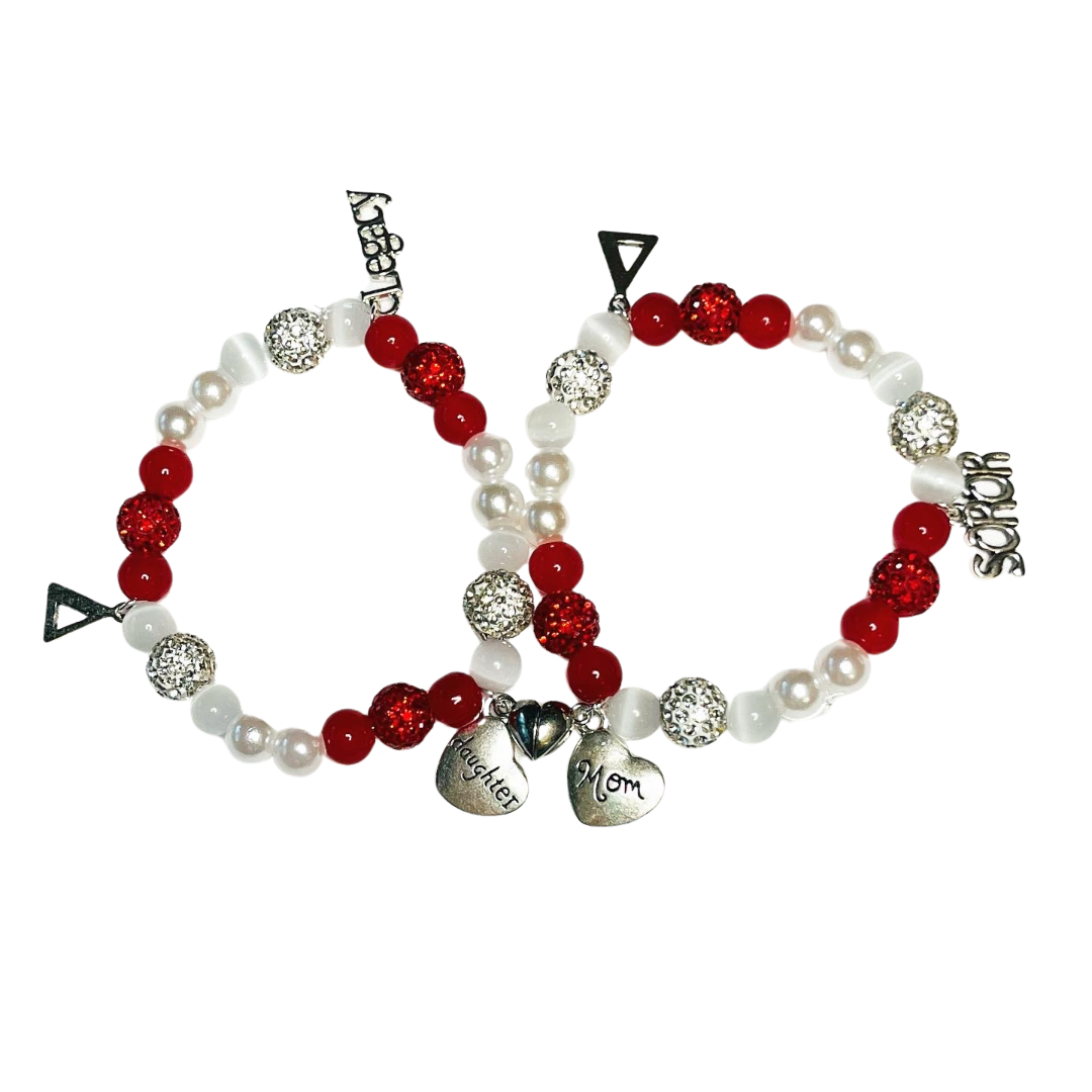 Delta Sorority Magnetic Legacy Bracelet Set