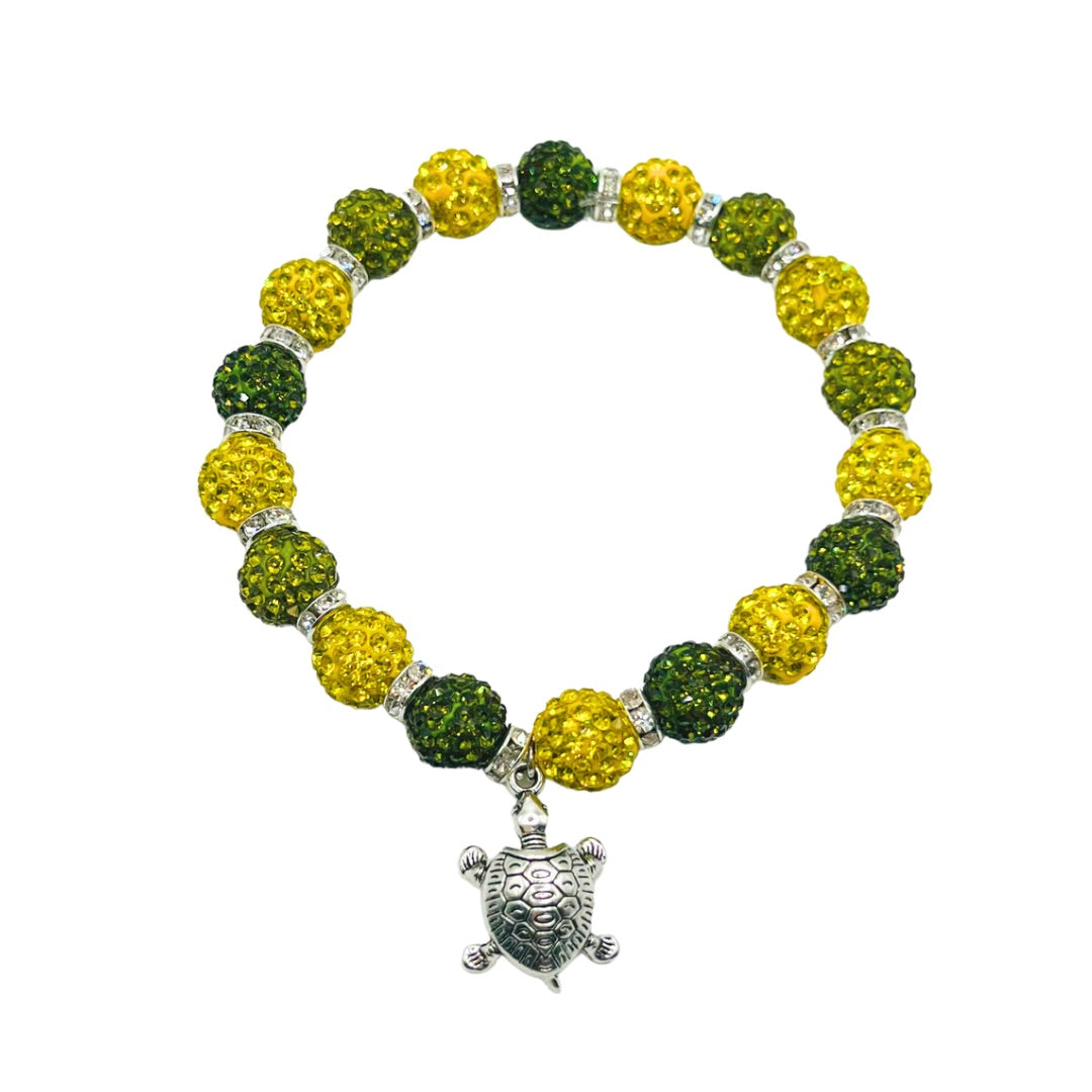 Sparkle Turtle Charm Bracelet