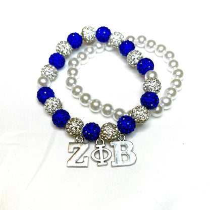 ZPhiB Letter Charm Bracelet Set