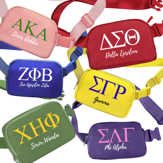 Personalized Sorority Belt Bag