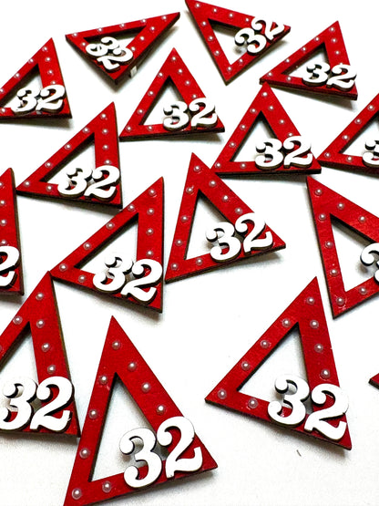 Delta 9 Pearl Line Number Pin