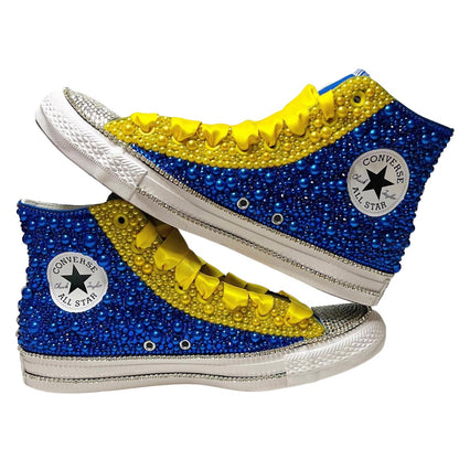 Custom Sigma Sorority High Top Canvas Sneakers