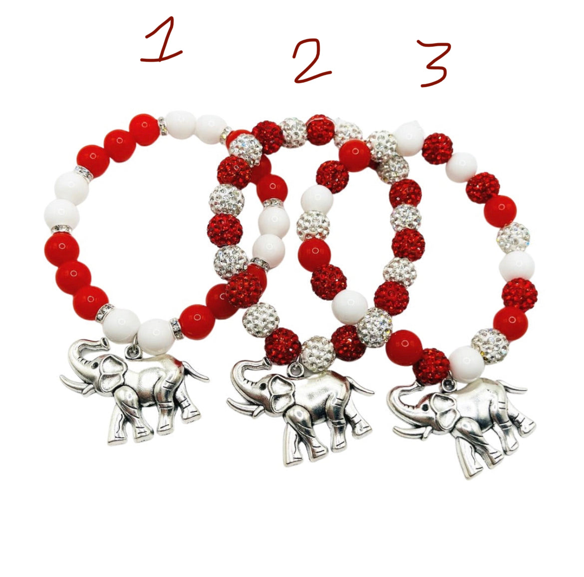 Delta Sorority Elephant Charm Bracelet