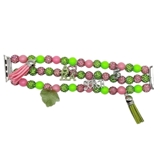Phirst Sorority Sparkle Charm Smart Watch Band