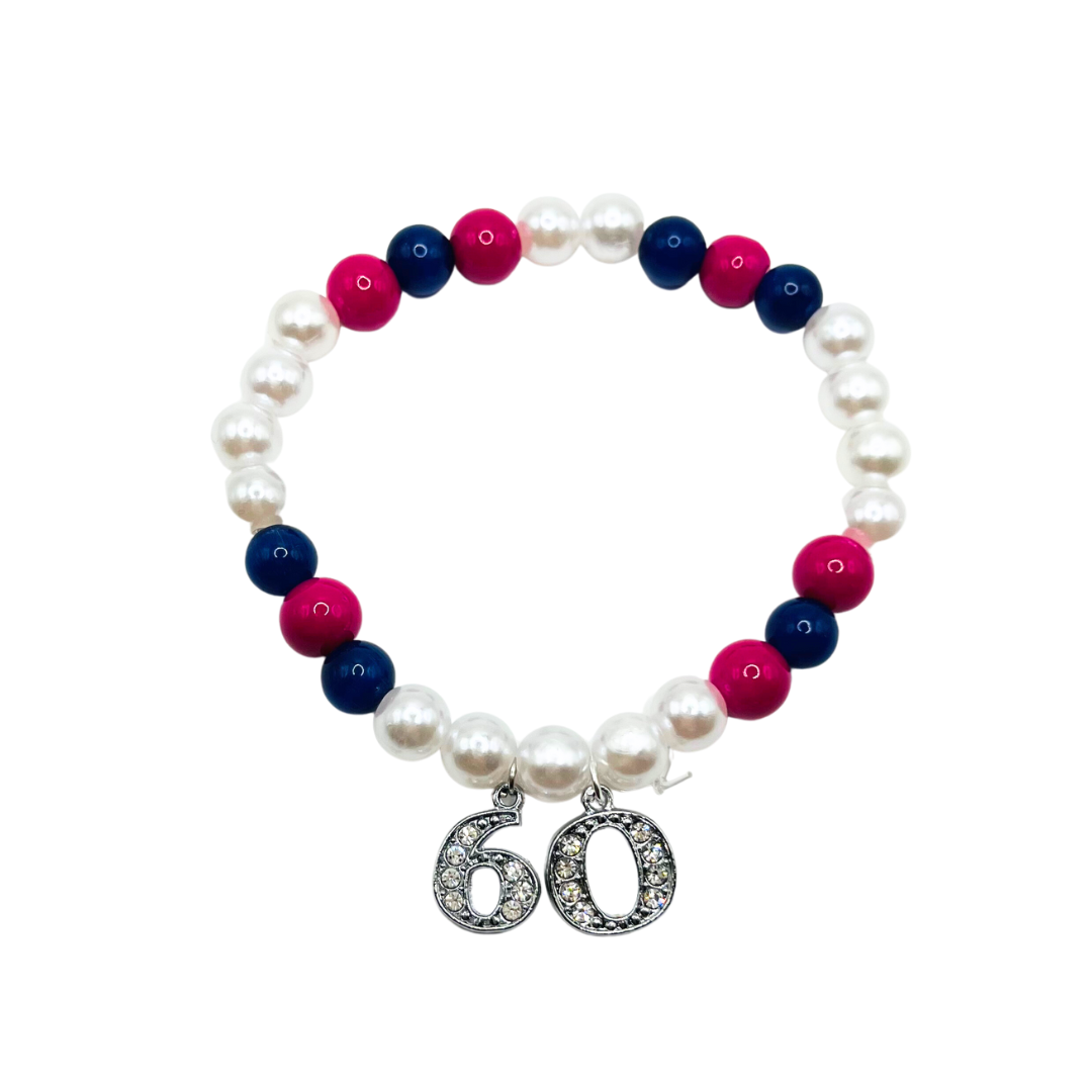 Delta Psi Rho Sorority Line Number Charm Bracelet