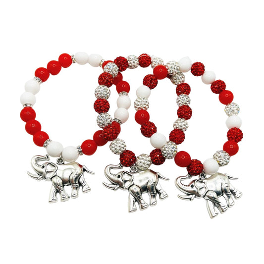 Delta Sorority Elephant Charm Bracelet