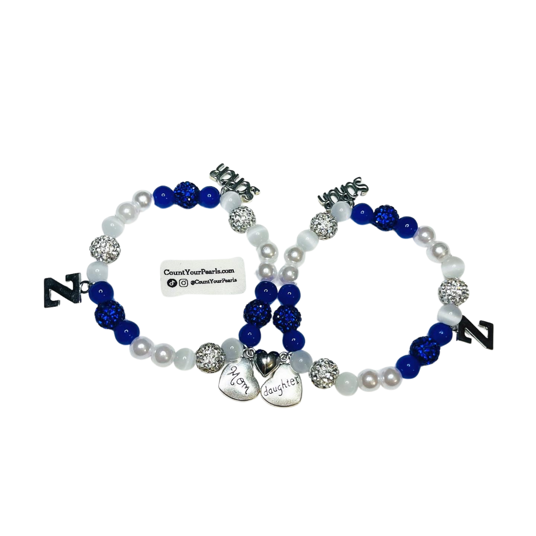 Zeta Sorority Magnetic Legacy Bracelet Set