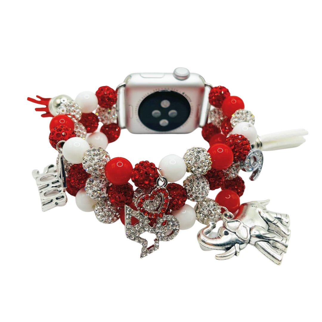 Diva Sorority Sparkle Charm Smart Watch Band