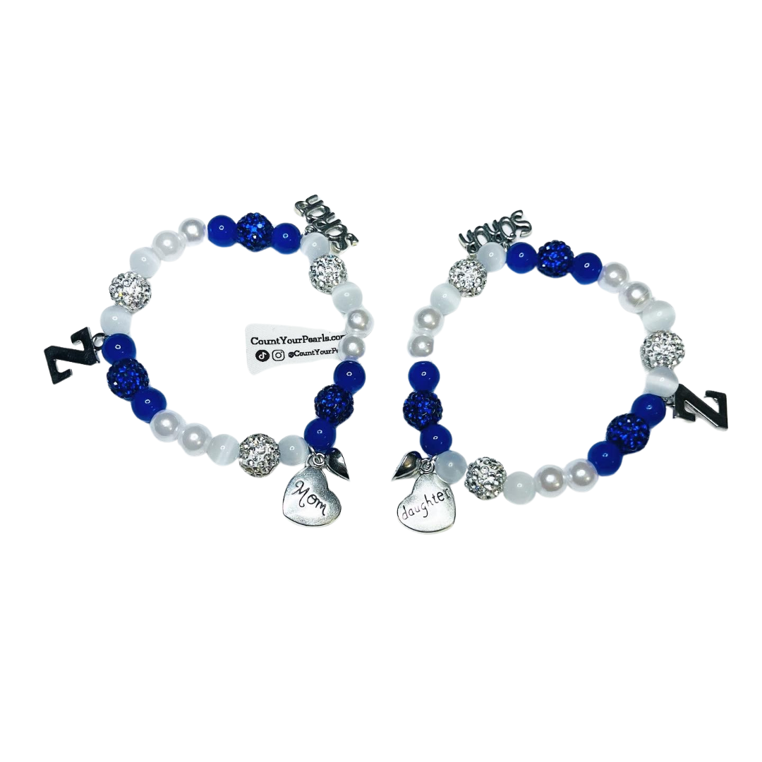 Zeta Sorority Magnetic Legacy Bracelet Set