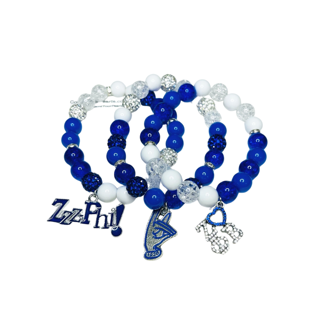 Zeta Sorority Charm Bracelet