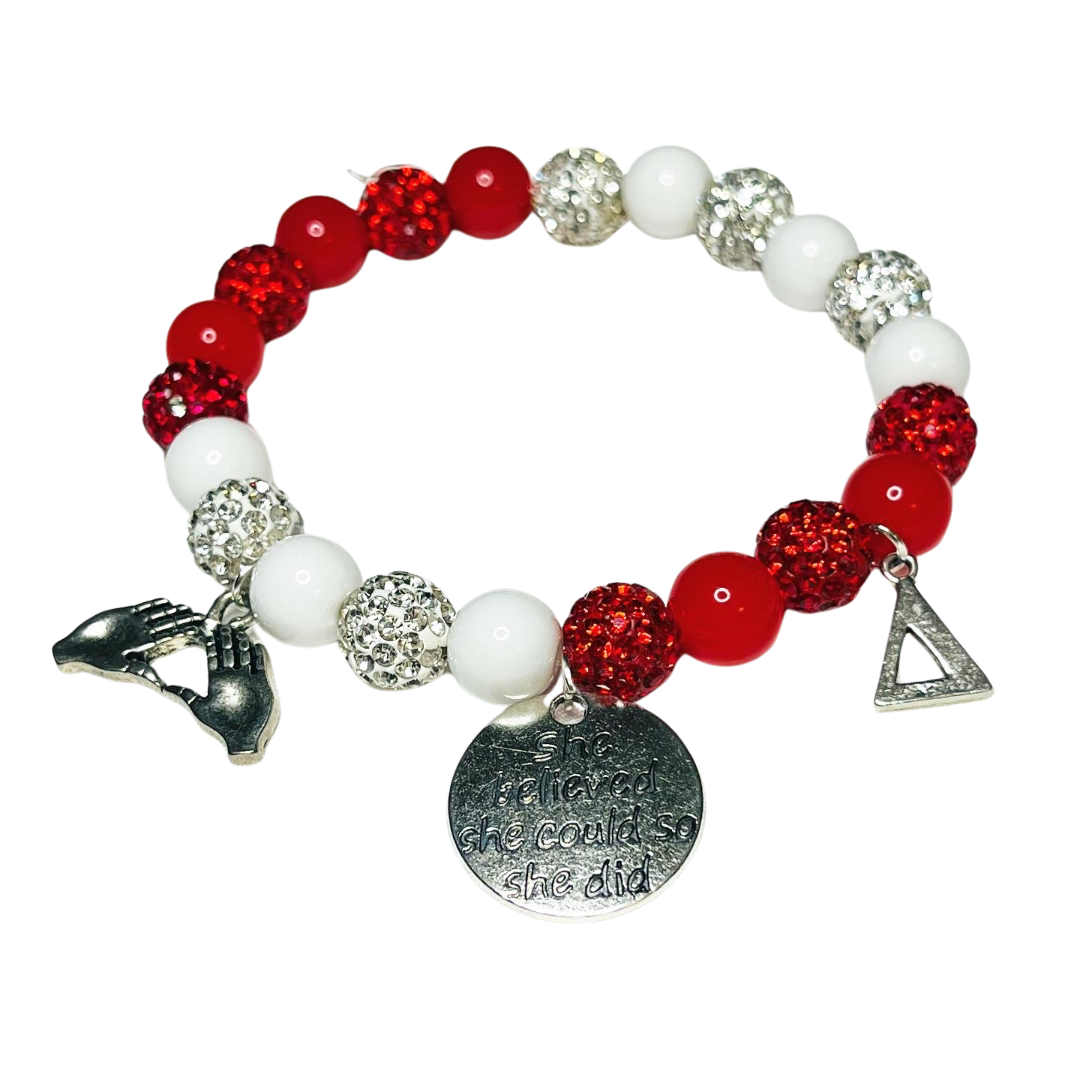 Delta Believe Multi-Charm Bracelet