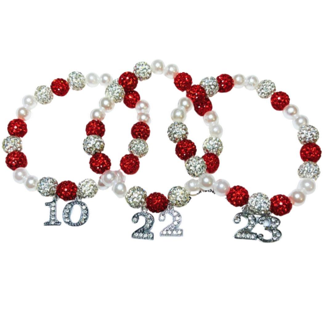 Delta Line Number Bracelet Set