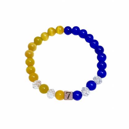 Sigma Line Number Bracelet - Bead or Charm