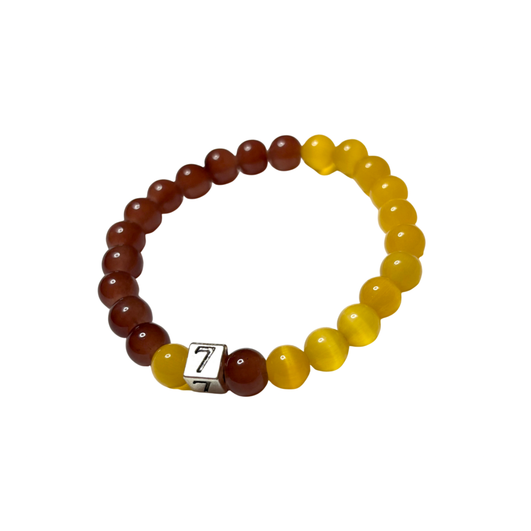 Iota Line Number Bracelet