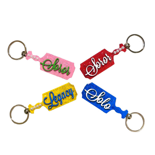 Sorority Paddle Keychain