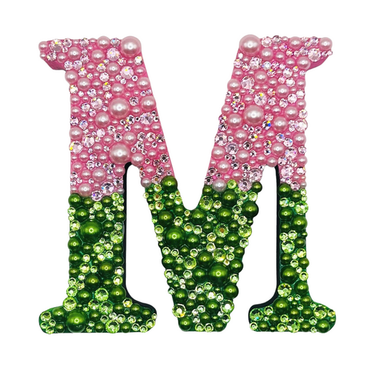 Decorative Bedazzled Letter Initial