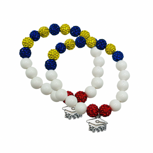 Sigma Pearls & Rubies Grad Charm Bracelet