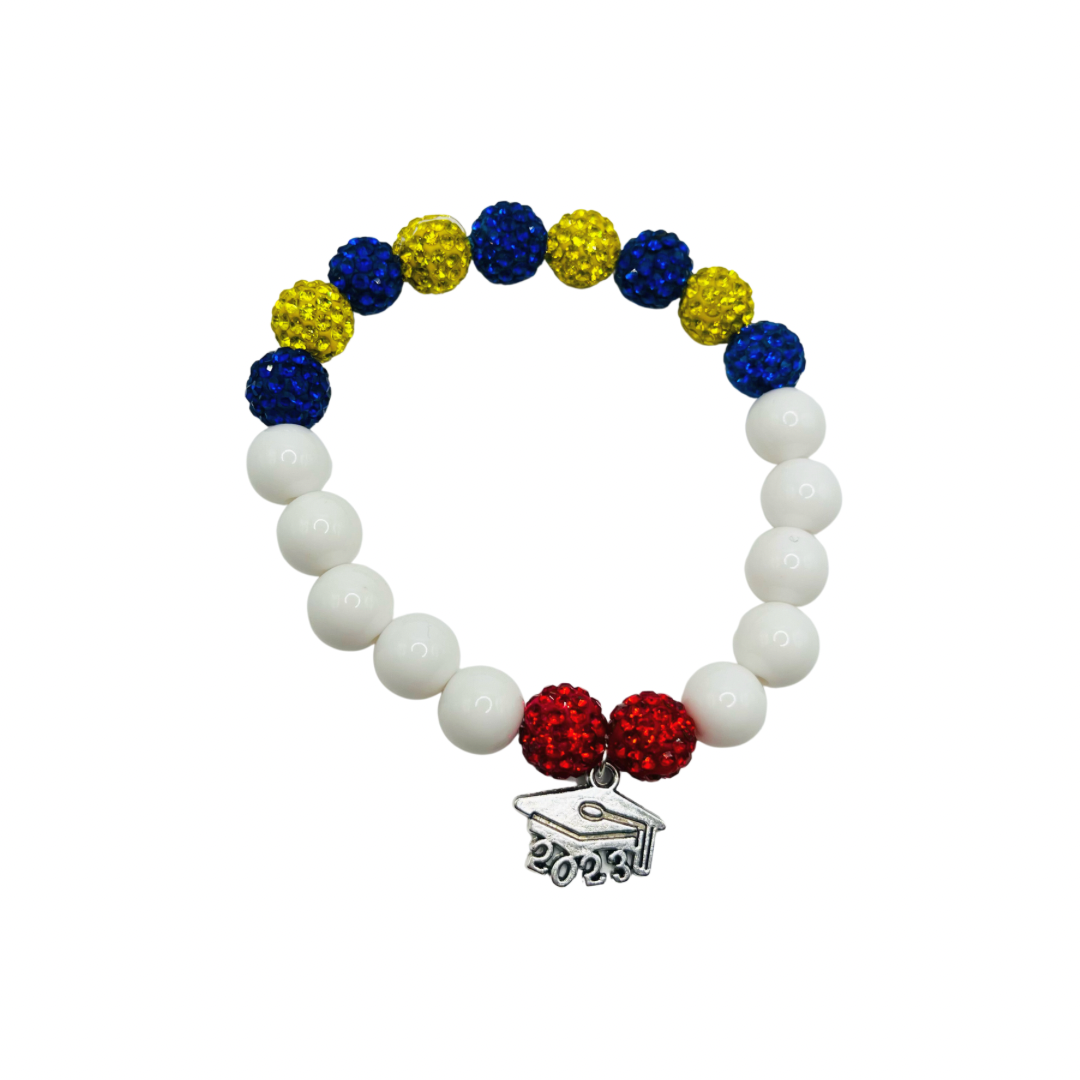 Sigma Pearls & Rubies Grad Charm Bracelet