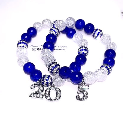 Zeta Striped Line Number Bracelet