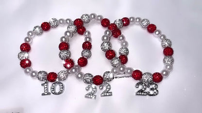 Delta Line Number Bracelet Set