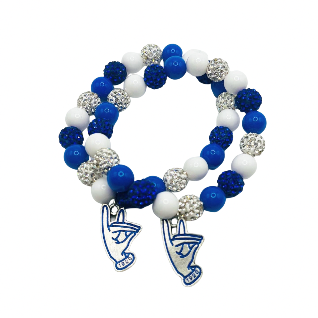 Zeta Handsign Charm Bracelet