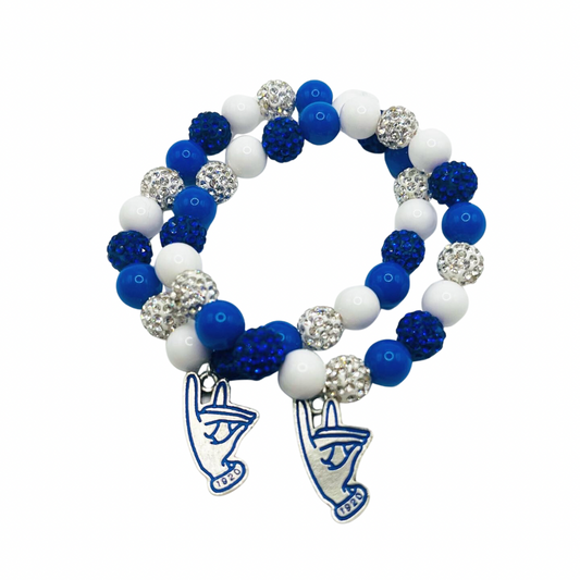 Zeta Handsign Charm Bracelet