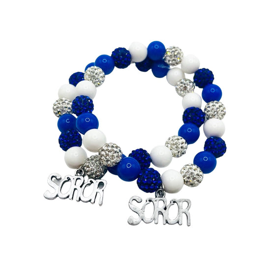 Sparkle Zeta Soror Charm Bracelet