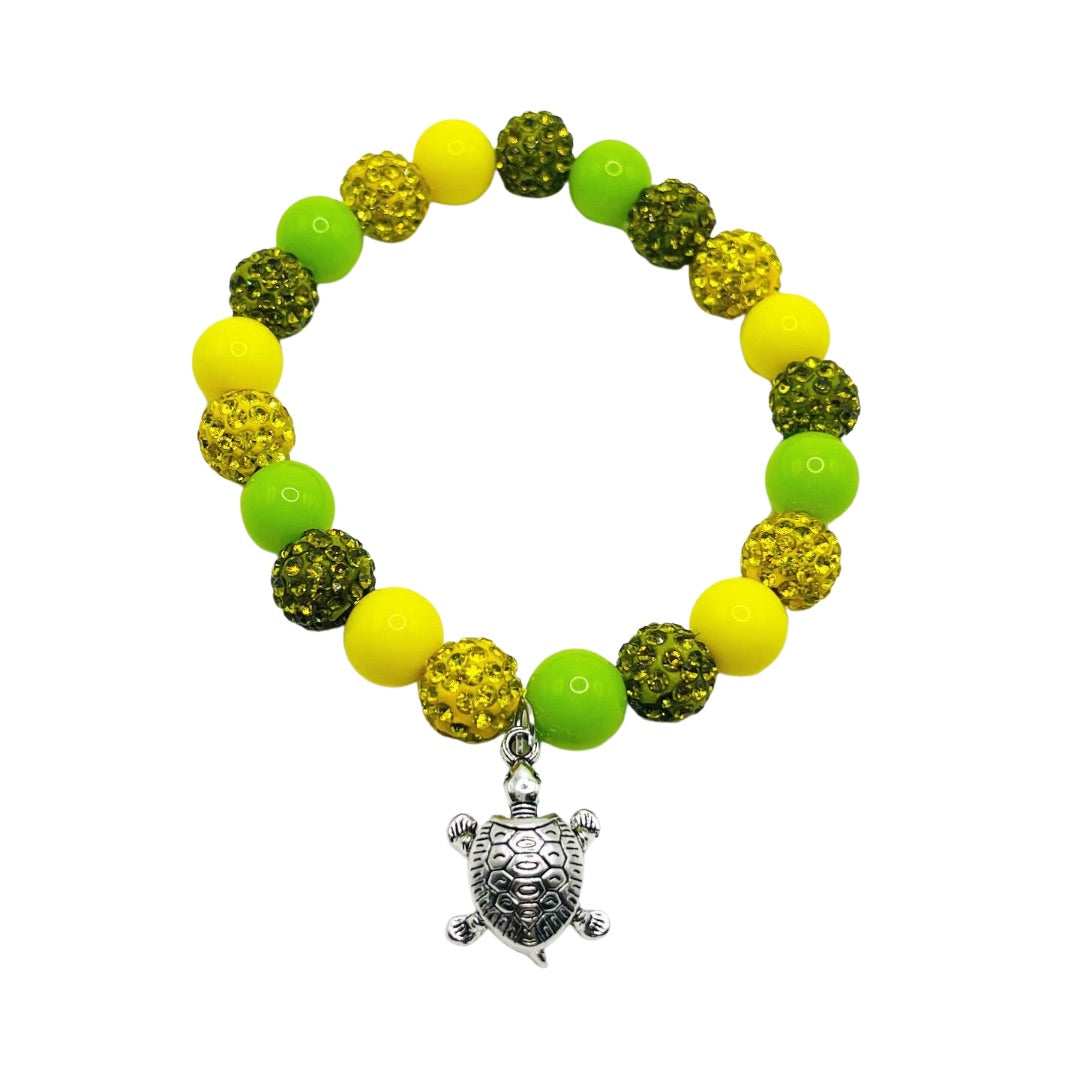 Sparkle Turtle Charm Bracelet