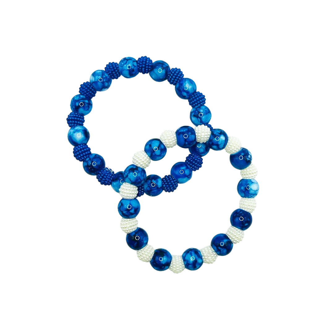 Blue and White Bracelet