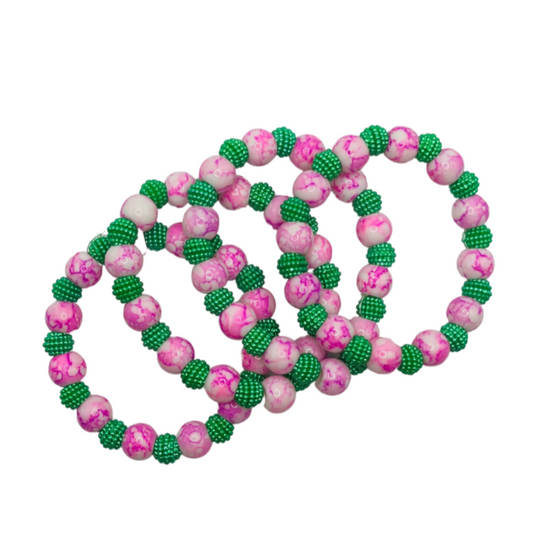 Pink & Green Bracelet