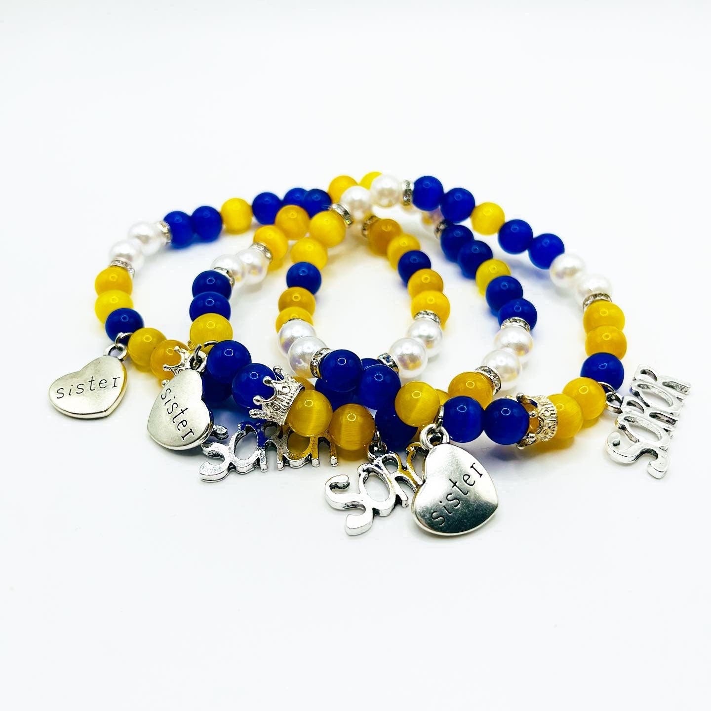 Sigma Sister & Soror Matching Charm Bracelets