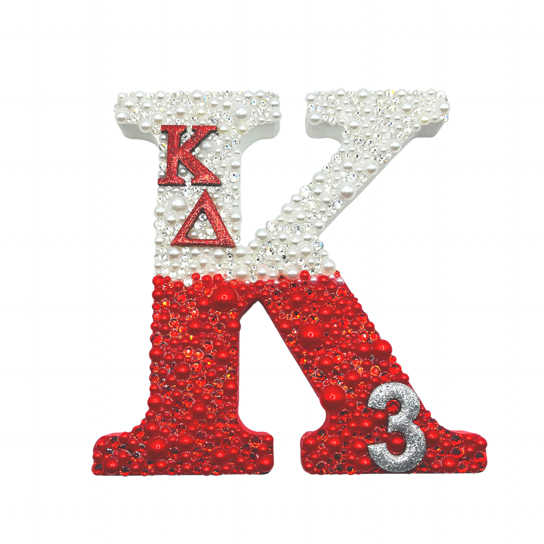 Bedazzled 6 in letter