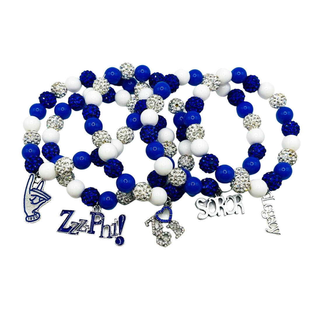 Zeta Handsign Charm Bracelet