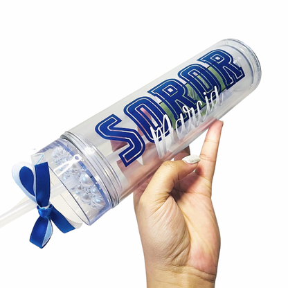 Personalized Zeta Soror Tumbler with Pearl Lid